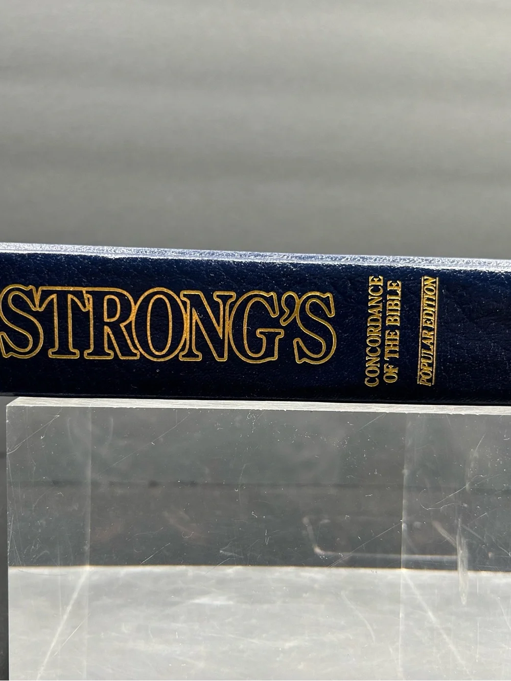 Strong's Concordance Hardcover w/ gold file spine - Navy